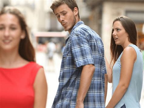 looking at other girl meme